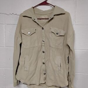 Stand Studio Beige Corduroy Utility Jacket